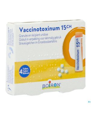 Vaccinotoxinum 15ch homeopack gl 4x1g boiron