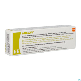 Arexvy 120mcg pdr & susp inj vrs fl 1x0,5ml