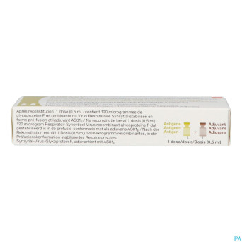 Arexvy 120mcg pdr & susp inj vrs fl 1x0,5ml