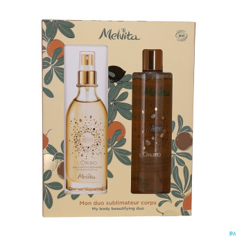 Melvita xmas coffret l'or bio 2 prod.