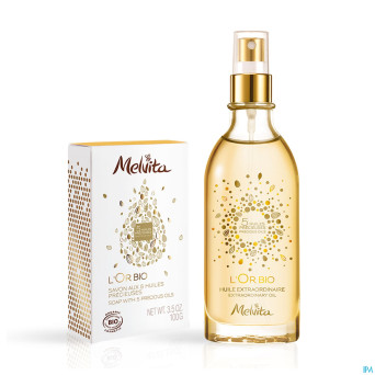 Melvita xmas coffret l'or bio 2 prod.