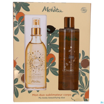 Melvita xmas coffret l'or bio 2 prod.