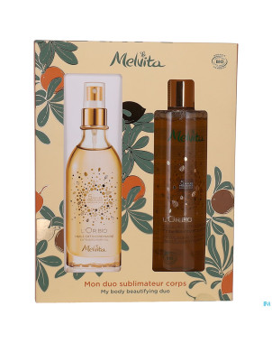Melvita xmas coffret l'or bio 2 prod.