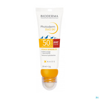 Bioderma photoderm duo ski spf50+ cr 20ml+stick 2g