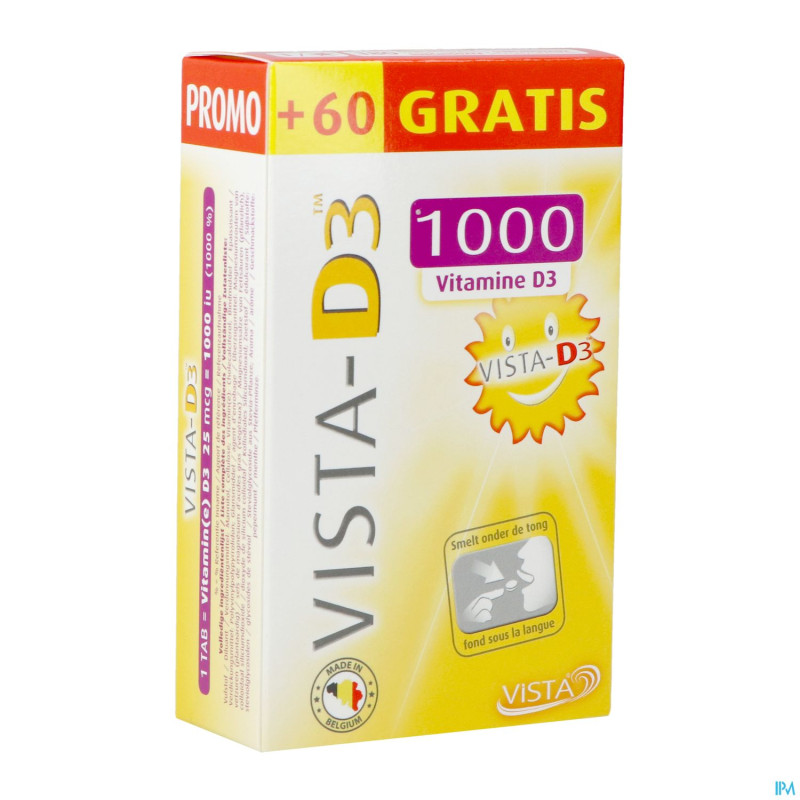 Vista d3 1000 promo comp fondant 120 + 60 gratuit