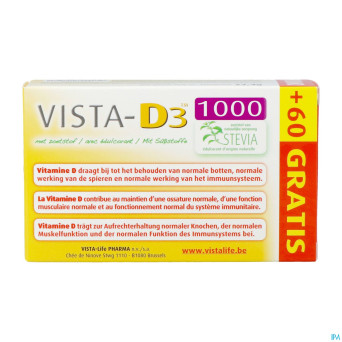 Vista d3 1000 promo comp fondant 120 + 60 gratuit
