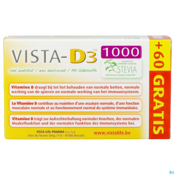 Vista d3 1000 promo comp fondant 120 + 60 gratuit