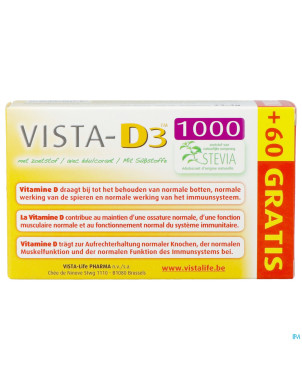 Vista d3 1000 promo comp fondant 120 + 60 gratuit