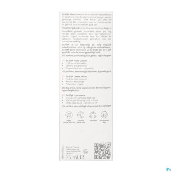 Zarqa creme mains intensive 75ml