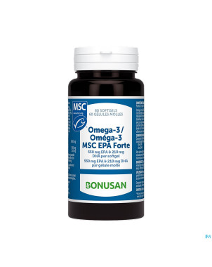 Omega-3 msc epa forte softcaps 60 bonusan