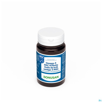 Omega-3 msc krillolie softcaps 60 bonusan