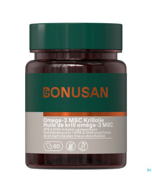 Omega-3 msc krillolie softcaps 60 bonusan