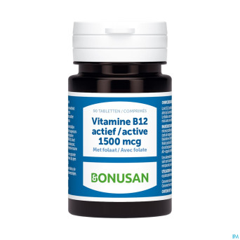 Vitamine b12 actief 1500mcg comp 90 bonusan