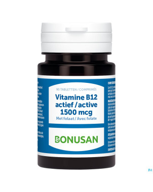 Vitamine b12 actief 1500mcg comp 90 bonusan
