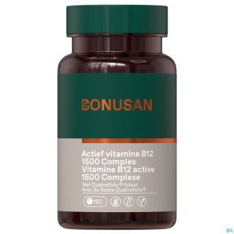 Vitamine b12 actief 1500mcg comp 180 bonusan