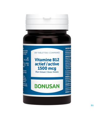 Vitamine b12 actief 1500mcg comp 180 bonusan