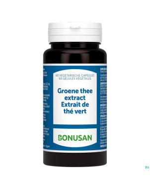 Groene thee extract caps 60 bonusan