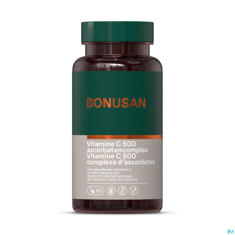 Vitamine c-500 ascorbatencomplex caps 90 bonusan