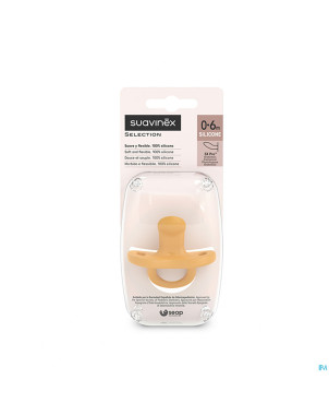 Suavinex essence soother sili. flat 0-6m mustard