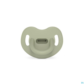 Suavinex essence soother sili. flat 0-6m green