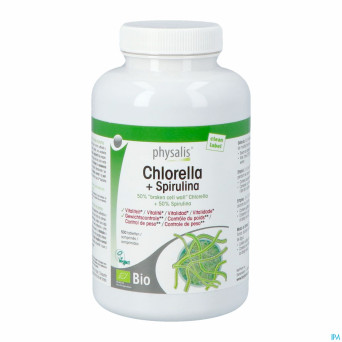 Physalis chlorella + spirulina 500mg comp 500