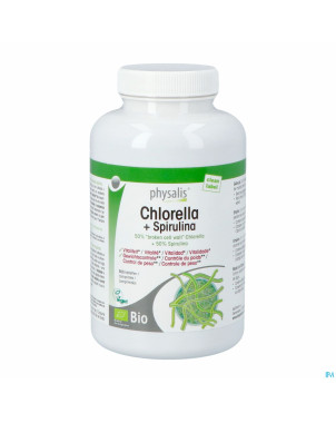 Physalis chlorella + spirulina 500mg comp 500