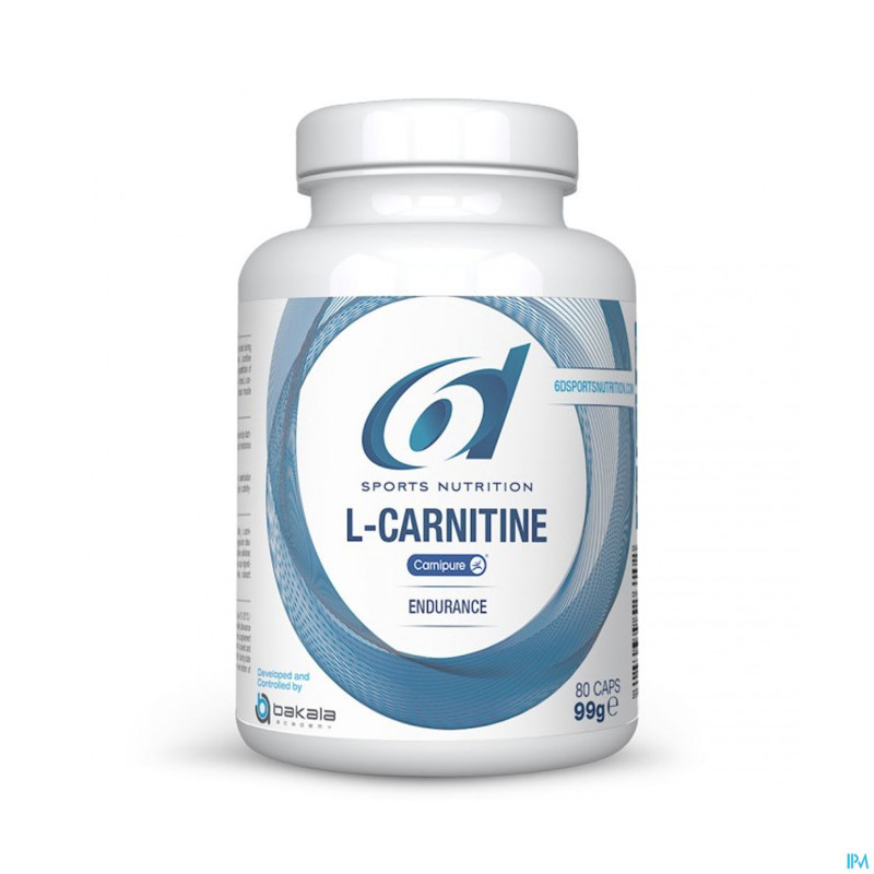 6d sixd l-carnitine carnipure caps 80