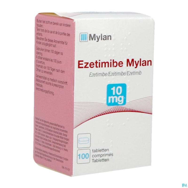 Ezetimibe viatris pi pharma 10mg comp 100 pip