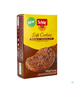 Schar soft cookies double choc 210g revogan