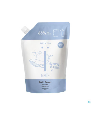 Naif baby&kids care bath foam refill doypack 500ml