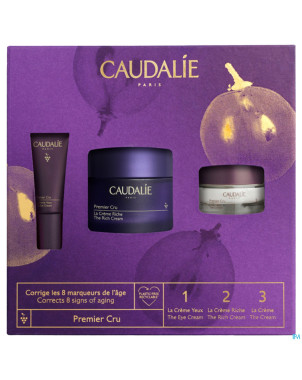 Caudalie coffret premier cru creme riche 3 prod.