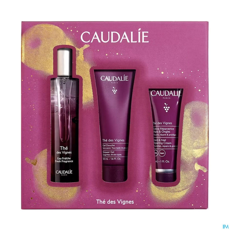 Caudalie coffret noel eau fraiche the 3 prod.
