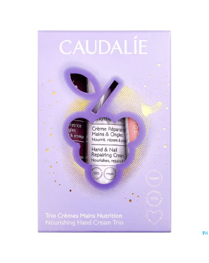 Caudalie coffret noel trio creme mains 3 prod.