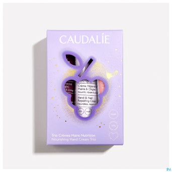 Caudalie coffret noel trio creme mains 3 prod.