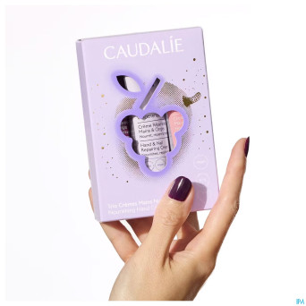 Caudalie coffret noel trio creme mains 3 prod.