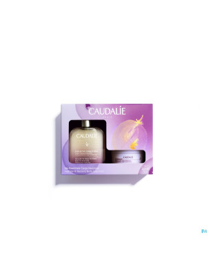 Caudalie coffret noel hle soin lissage&glow 2prod