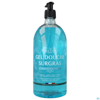 Beauterra gel douche surgras aloe vera fl pompe 1l