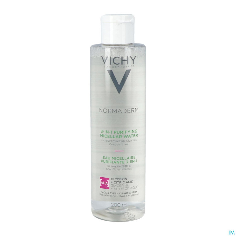Vichy normaderm eau micellaire purifiante 200ml