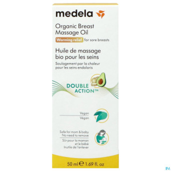 Medela huile massage seins bio 50ml