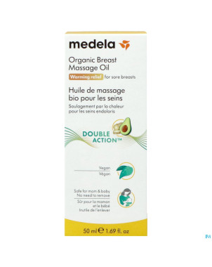 Medela huile massage seins bio 50ml
