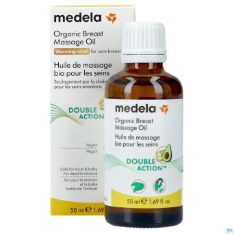 Medela huile massage seins bio 50ml
