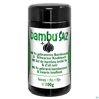 Sel bambou brule fin 9x & ail noir 100g
