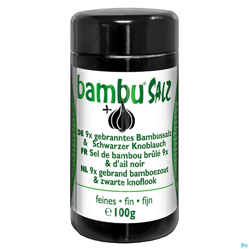 Sel bambou brule fin 9x & ail noir 100g
