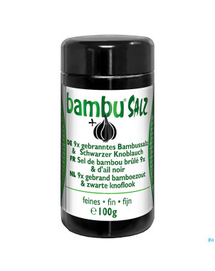 Sel bambou brule fin 9x & ail noir 100g