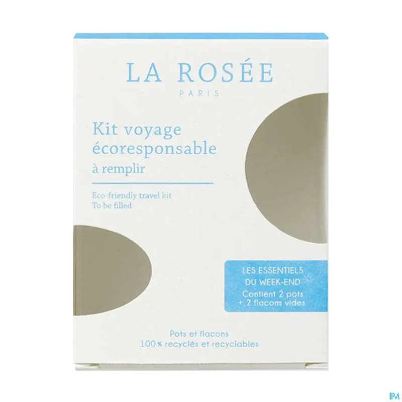 La rosee kit voyage ecoresponsable pot 2+fl 2 vide