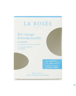 La rosee kit voyage ecoresponsable pot 2+fl 2 vide