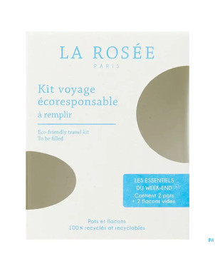 La rosee kit voyage ecoresponsable pot 2+fl 2 vide