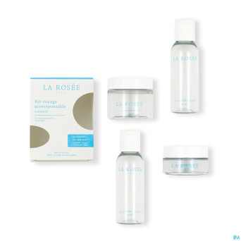 La rosee kit voyage ecoresponsable pot 2+fl 2 vide