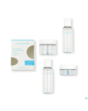 La rosee kit voyage ecoresponsable pot 2+fl 2 vide