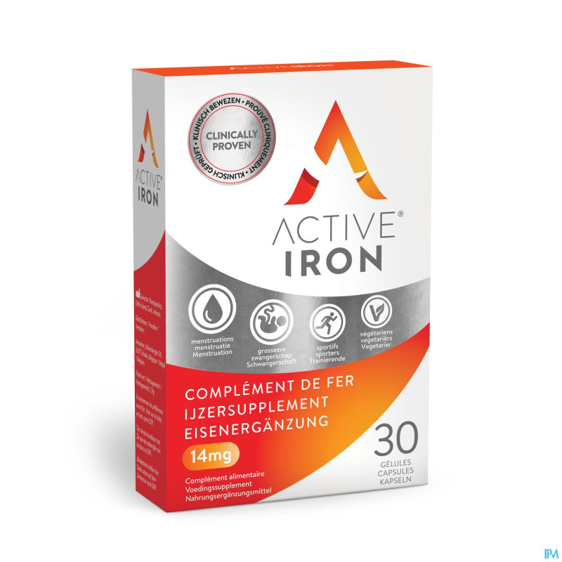 Active iron 14mg caps 30 nf